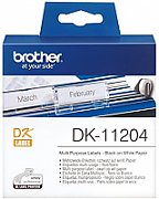 Brother  DK11204 Etichete de hartie multifunctionale 17mm x 54 mm negru/alb 400buc_2