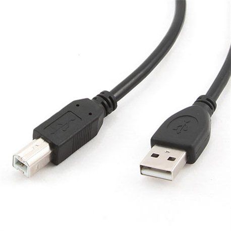 CABLU USB GEMBIRD pt. imprimanta, USB 2.0 (T) la USB 2.0 Type-B (T), 3m, premium, conectori auriti, black, 