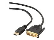 GEMBIRD CC-HDMI-DVI-10 Gembird HDMI to DVI male-male cable with gold-plated connectors 3m bulk pack_1