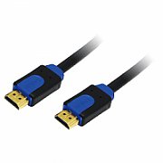 CABLU video LOGILINK, HDMI (T) la HDMI (T), 5m, premium, conectori auriti, rezolutie maxima 4K UHD (3840 x 2160) la 60 Hz, negru,  CHB1105  (include TV 0.75 lei)