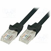 PATCH CORD UTP LOGILINK Cat5e, cupru-aluminiu, 5 m, negru, AWG26, 