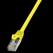 PATCH CORD FTP LOGILINK Cat5e, cupru-aluminiu, 1 m, galben, AWG26, ecranat 