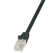 PATCH CORD UTP LOGILINK Cat6, cupru-aluminiu, 3 m, negru, AWG24, 