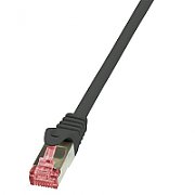 PATCH CORD S/FTP LOGILINK Cat6, LSZH, cupru, 2 m, negru, AWG27, dublu ecranat 