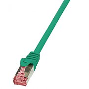 PATCH CORD S/FTP LOGILINK Cat6, LSZH, cupru, 1 m, verde, AWG27, dublu ecranat 