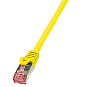 PATCH CORD S/FTP LOGILINK Cat6, LSZH, cupru, 1 m, galben, AWG27, dublu ecranat 