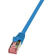 PATCH CORD S/FTP LOGILINK Cat6, LSZH, cupru, 1 m, albastru, AWG27, dublu ecranat 