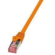 PATCH CORD S/FTP LOGILINK Cat6, LSZH, cupru, 7.5 m, portocaliu, AWG27, dublu ecranat 