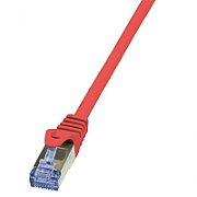 PATCH CORD S/FTP LOGILINK Cat6a, LSZH, cupru, 5 m, rosu, AWG26, dublu ecranat 