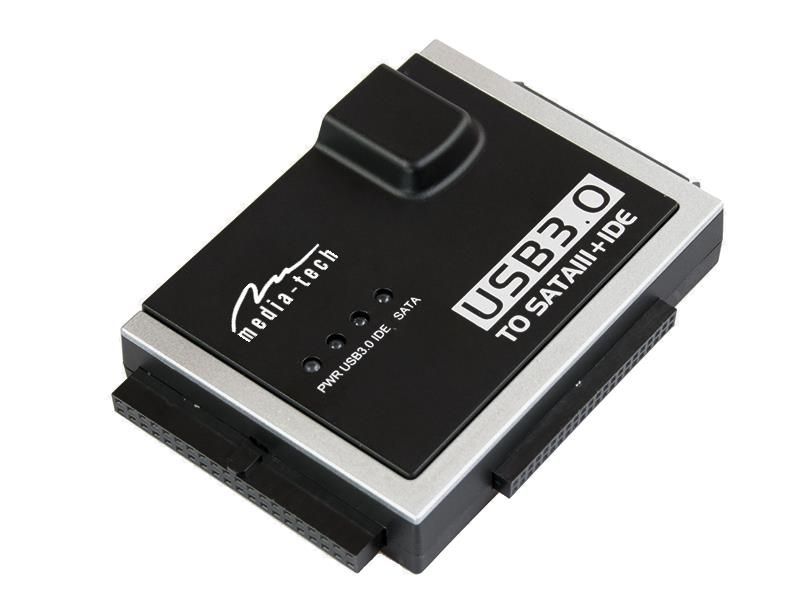 Media-Tech MT5100 cable gender changer IDE/SATA USB 3.0 Black_1