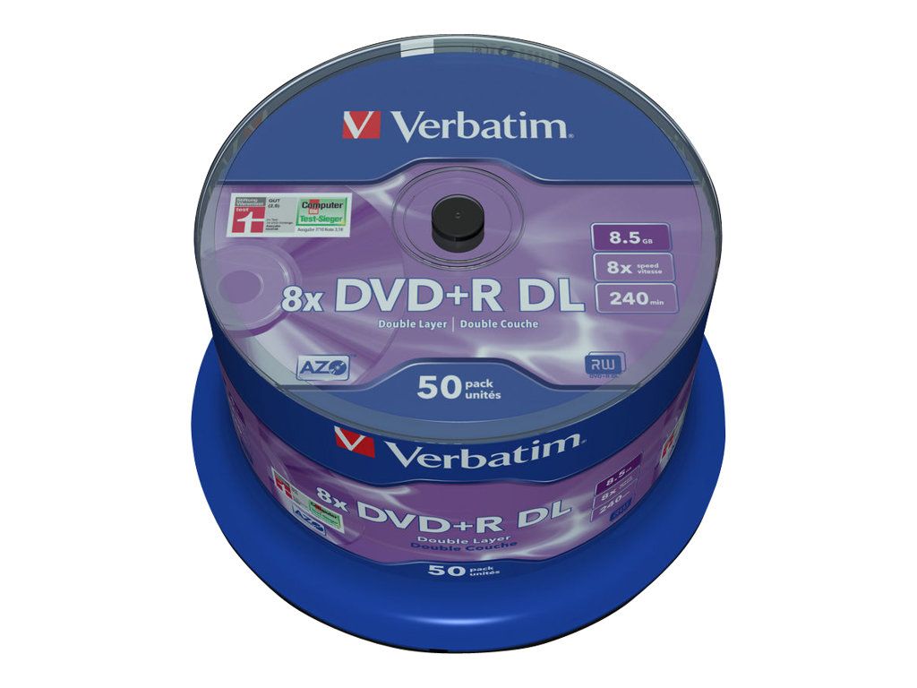 VERBATIM 43758 Verbatim DVD+R DL spindle 50 8,5GB 8x argintiu mat_2