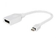 CABLU video GEMBIRD, adaptor Mini-DisplayPort (T) la DisplayPort (M), 10cm, rezolutie maxima Full HD (1920 x 1080) la 60Hz, alb, 