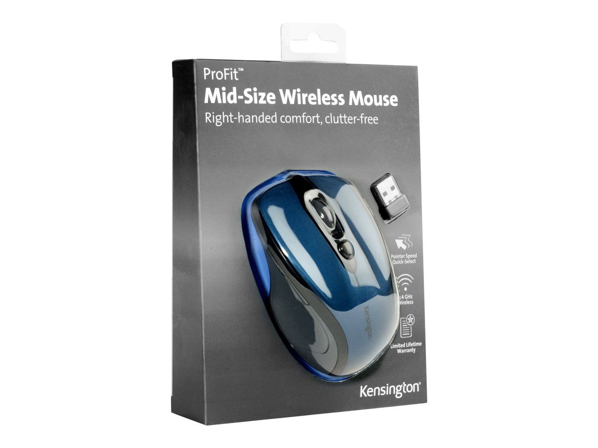 KENSINGTON K72421WW Mouse optic wireless Kensington Pro Fit Mid Size albastru safir_3