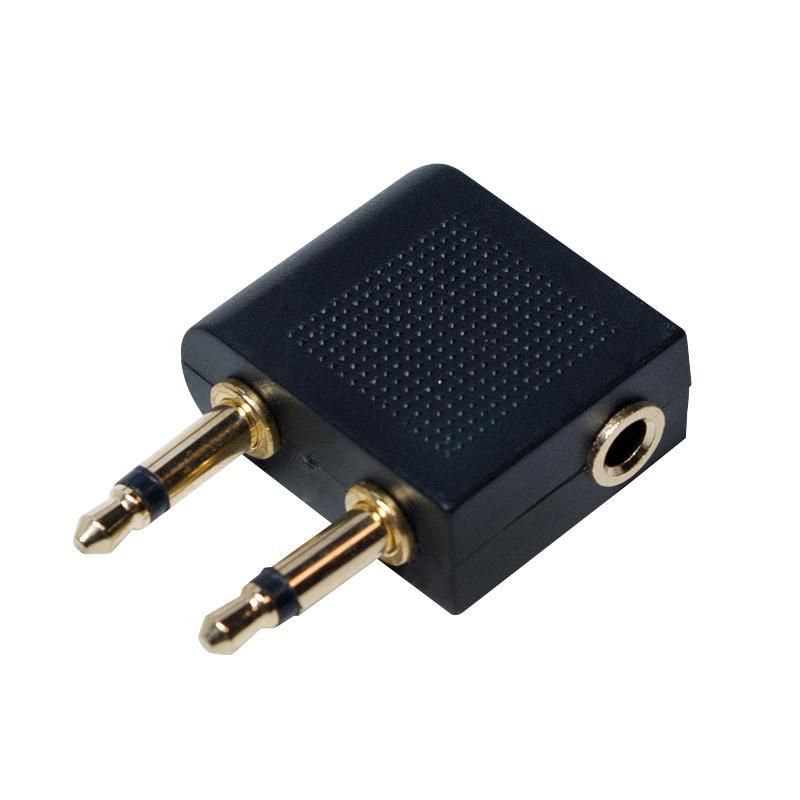 ADAPTOR audio LOGILINK convertor stereo (2 x 3.5 mm jack T la 1 x 3.5 mm jack M), negru, 
