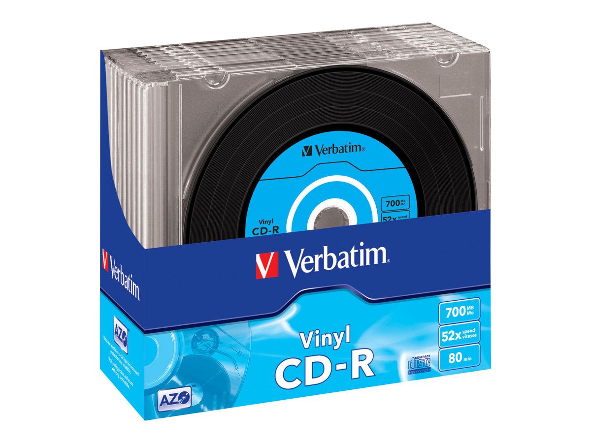CD-R VERBATIM  700MB, 80min, viteza 52x,  10 buc, carcasa, 