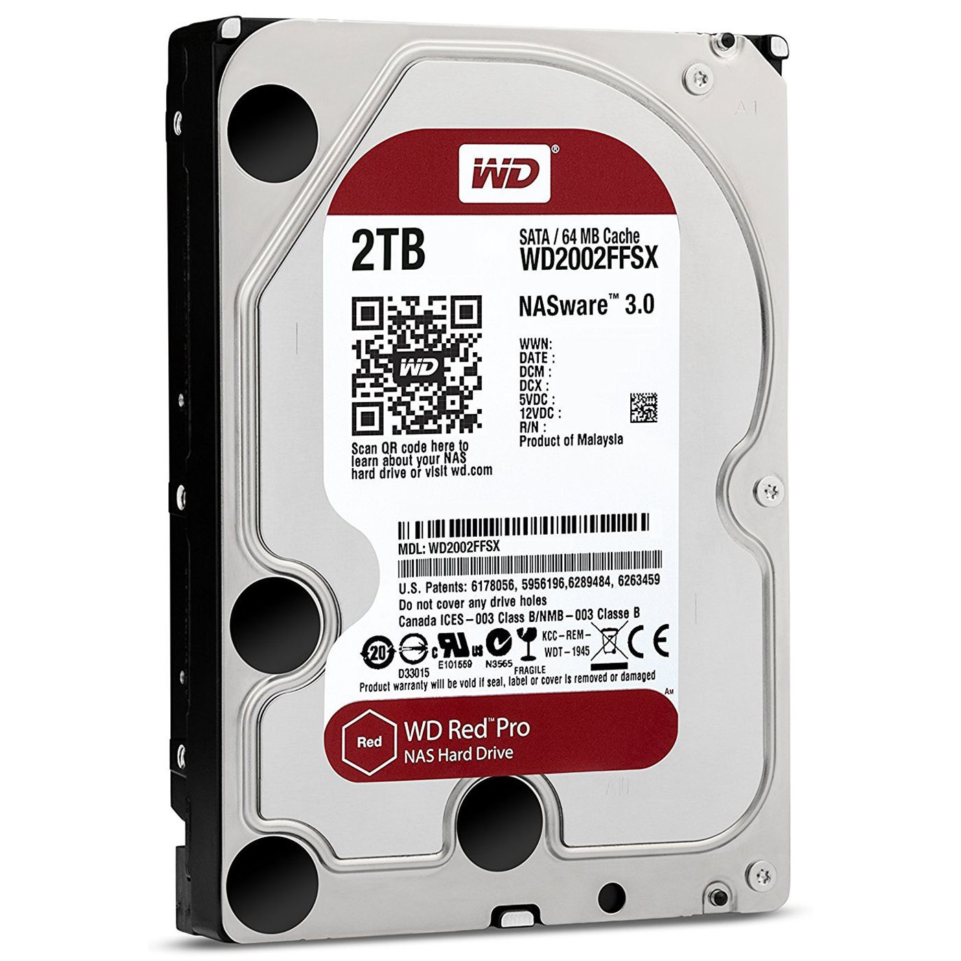 HDD NAS WD Red Pro (3.5'', 2TB, 64MB, 7200 RPM, SATA 6Gbps)_3