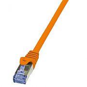 PATCH CORD S/FTP LOGILINK Cat6a, LSZH, cupru, 1 m, portocaliu, AWG26, dublu ecranat 