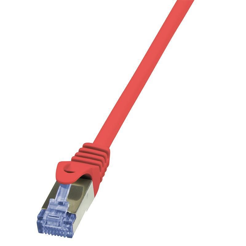 PATCH CORD S/FTP LOGILINK Cat6a, LSZH, cupru, 1.5 m, rosu, AWG26, dublu ecranat  CQ3044S  (include TV 0.06 lei)
