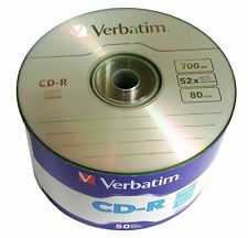 VERBATIM 43718 CD-R Verbatim 700MB, 52x ,spindle 100 THERMAL SURFACE FOR RIMAGE PRISM_3