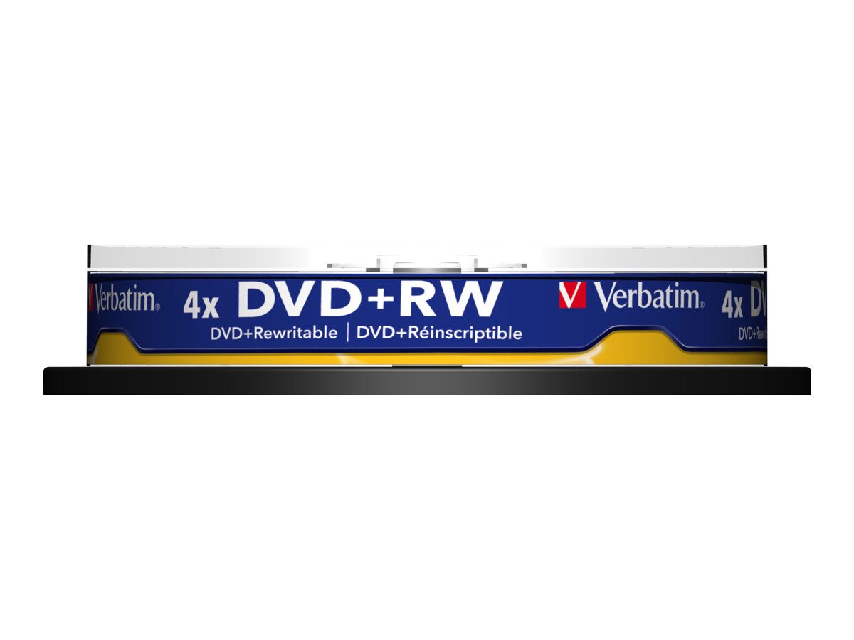 VERBATIM 43488 Verbatim DVD+RW 4.7GB, 4x, spindle, 10 bucati_1