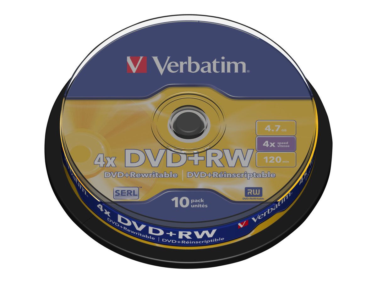 VERBATIM 43488 Verbatim DVD+RW 4.7GB, 4x, spindle, 10 bucati_2