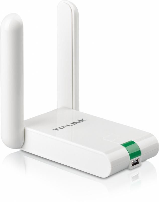Adaptor wireless TP-Link, N300 HIGH GAIN, USB2.0, 2 antene fixe, Atheros, 2T2R, buton QSS, cablu extensie USB_1