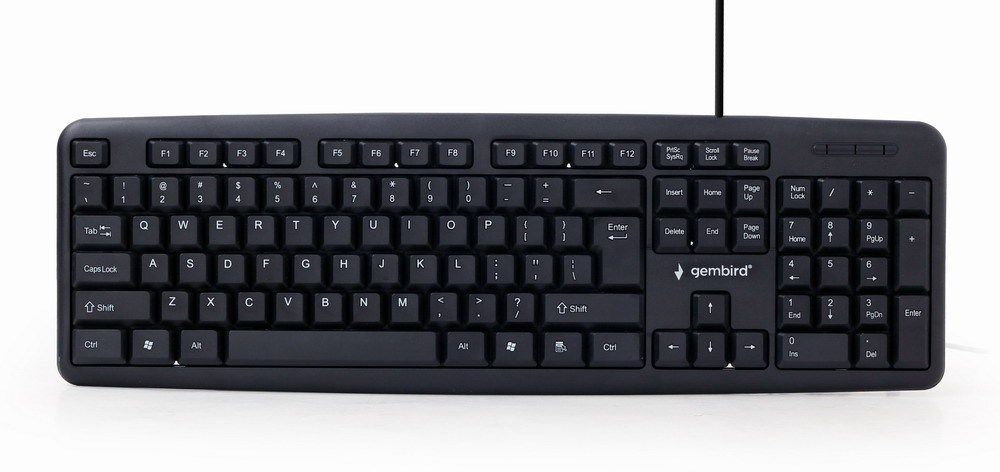 Gembird KB-U-103-RU keyboard USB QWERTY English,Russian Black_2