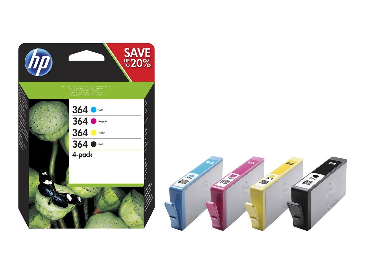 HP 364 4-pack Black/Cyan/Magenta/Yellow Original Ink Cartridges_3