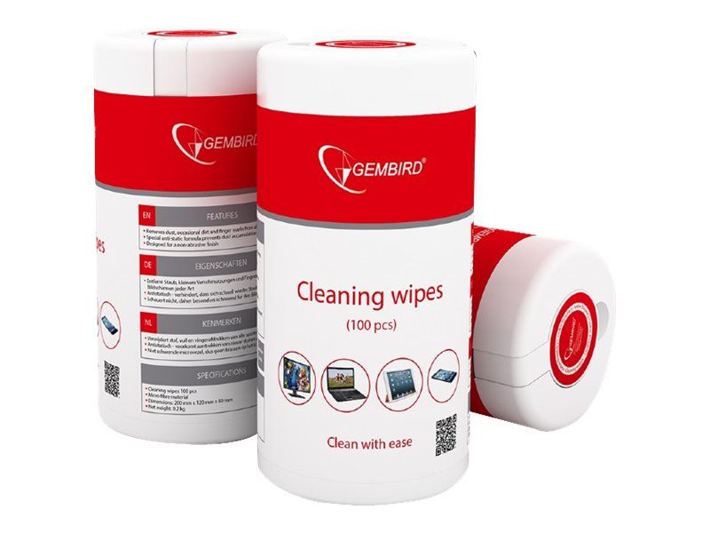Gembird CK-WW100-01 equipment cleansing kit Equipment cleansing cloths LCD/TFT/Plasma_1