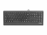 Natec Multimedia Keyboard BARRACUDA slim USB, US layout, black_1