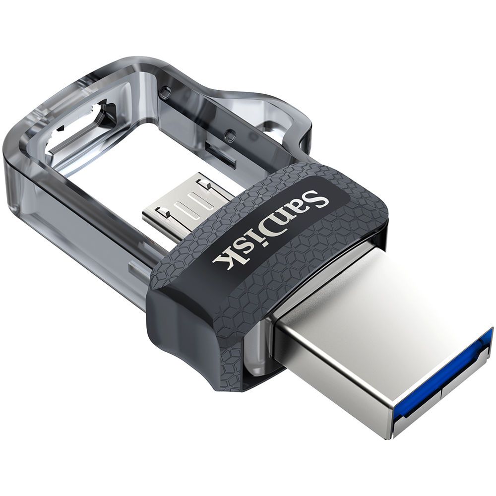Sandisk Ultra Dual m3.0 USB flash drive 32 GB USB Type-A / Micro-USB 3.2 Gen 1 (3.1 Gen 1) Black,Silver,Transparent