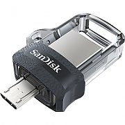 Sandisk Ultra Dual m3.0 USB flash drive 32 GB USB Type-A / Micro-USB 3.2 Gen 1 (3.1 Gen 1) Black,Silver,Transparent