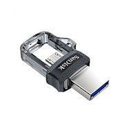 Sandisk Ultra Dual m3.0 USB flash drive 64 GB USB Type-A / Micro-USB 3.2 Gen 1 (3.1 Gen 1) Black,Silver,Transparent