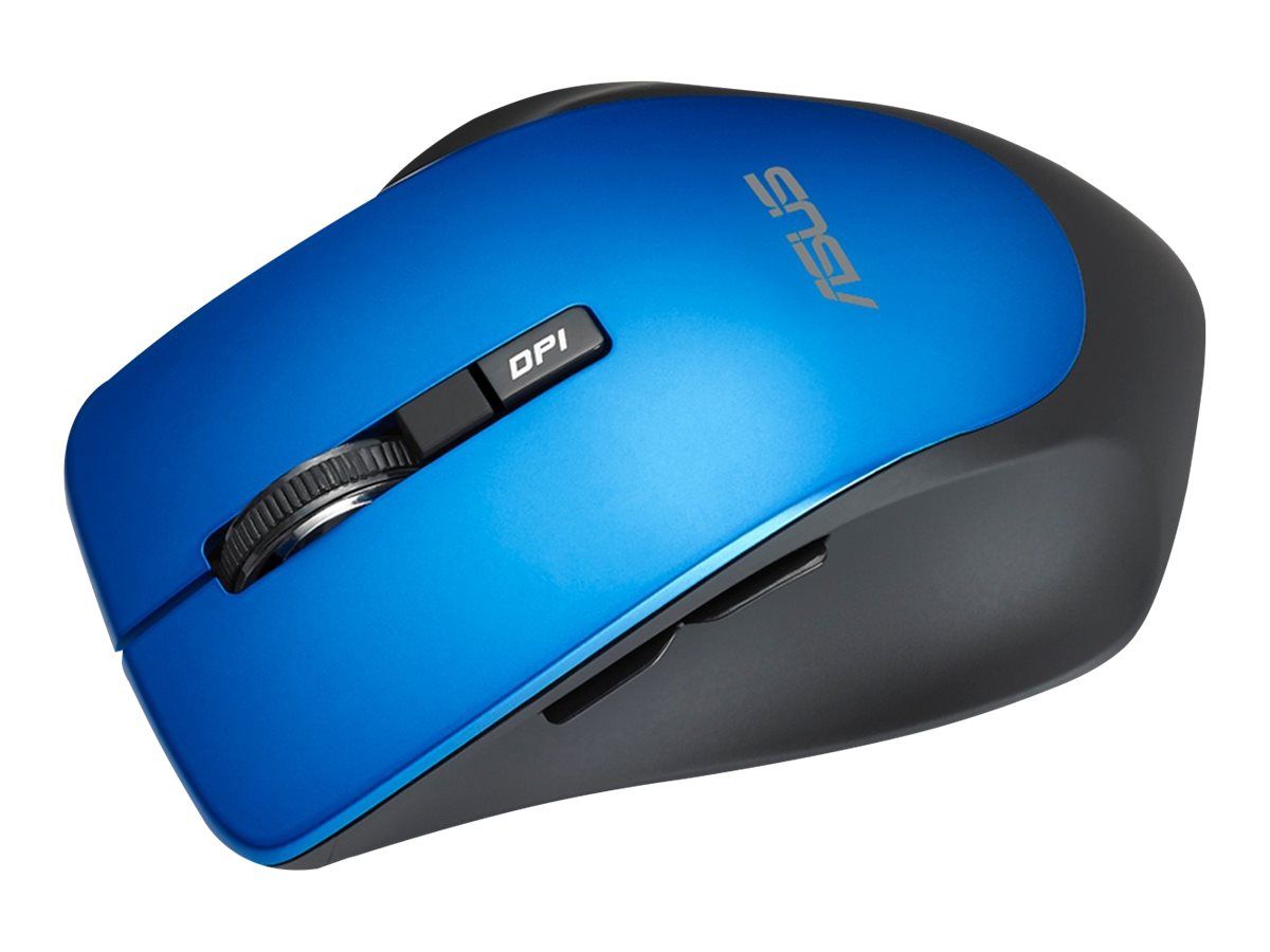 ASUS Optical Mouse WT425 Wireless, 1600dpi, 6 butons, 65g, 104x68x40mm, Silent mouse click design, for right hand, Blue_4