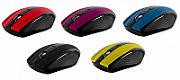 Mouse Serioux, Rainbow 400, fara fir, USB, senzor optic, distanta de operare; 10m, precizie: 1000/1600DPI ajustabila, 4 butoane, 2x baterie AAA, sisteme de operare: Windows / Mac OS / Linux, rosu_5