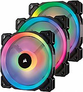 CORSAIR Fan LL120 RGB 120mm Dual Light Loop RGB LED PWM Fan 3 pack with Lighting Node Pro_1