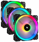 CORSAIR Fan LL120 RGB 120mm Dual Light Loop RGB LED PWM Fan 3 pack with Lighting Node Pro_3