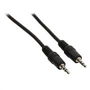 CABLU audio LOGILINK stereo (3.5 mm jack T/T), 1m, negru 