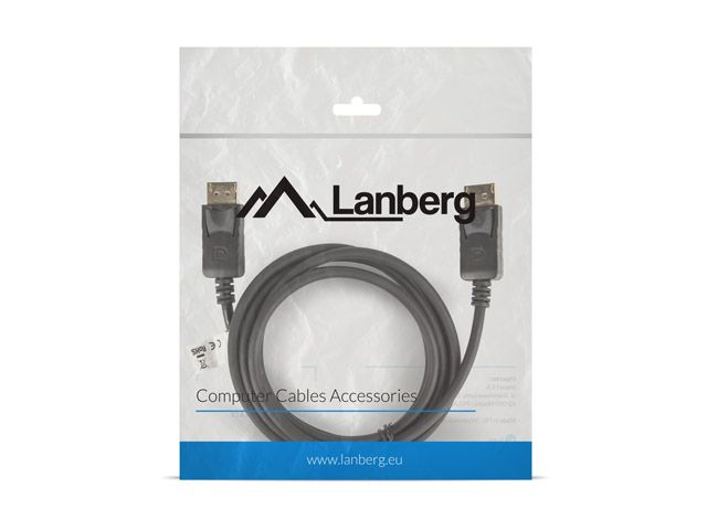 Cablu DisplayPort 1.2, 4K, T/T 1.8m, CA-DPDP-10CC-0018-BK, Lanberg_3