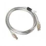 Lanberg CA-USBA-12CC-0030-TR USB cable 3 m USB 2.0 USB B Transparent
