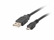 LANBERG USB CABLE 2.0 MINI AM-BM5P 1.8M, BLACK CA-USBK-10CC-0018-BK