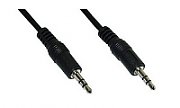 CABLU audio LOGILINK stereo (3.5 mm jack T/T), 3m, negru 