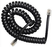 Gembird PATCH CORD TELEFONIC GEMBIRD, 2m, RJ10, black, spiralat,  TC4P4CS-2M  (include TV 0.06 lei)