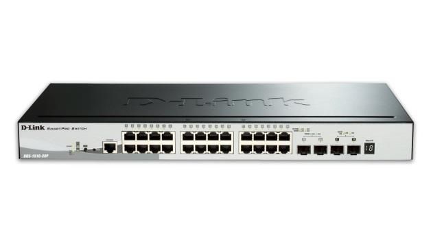 Switch D-Link DGS-1510-28P, 24x10/100/1000Mbps, 2xSFP, 2xSFP+