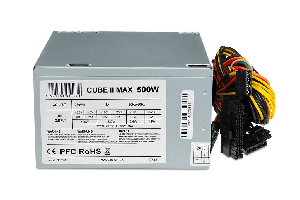 iBox CUBE II power supply unit 500 W ATX Silver_1