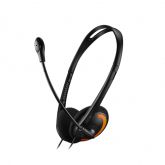 CANYON PC headset with microphone, volume control and adjustable headband, cable length 1.8m, Black/Orange, 163*128*50mm, 0.069kg_2