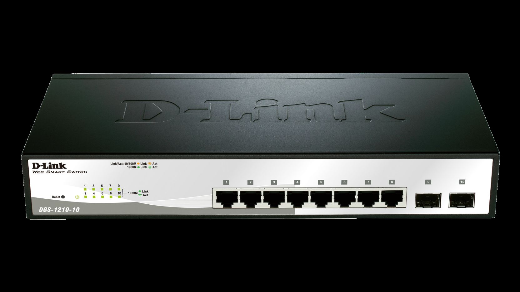 D-Link DGS-1210-10MP network switch Managed L2/L3 Gigabit Ethernet (10/100/1000) Power over Ethernet (PoE) Black_3