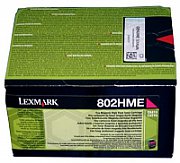 Toner Lexmark 80C2HME, magenta, 3 k, CX410de , CX410de with 3year Onsite Service , CX410dte , CX410e , CX510de , CX510de Statoil ,CX510dhe , CX510dthe_2