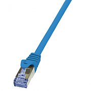 PATCH CORD S/FTP LOGILINK Cat6a, LSZH, cupru, 0.25 m, albastru, AWG26, dublu ecranat 