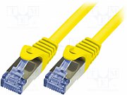 Patch cord FTP Logilink  RJ45, 25 cm, galben, cupru